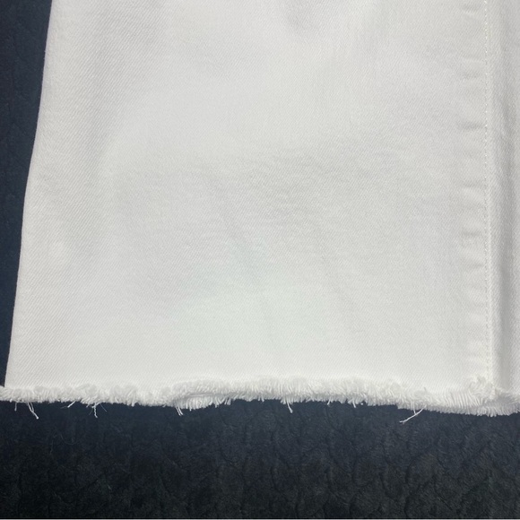 GAP White Kick Fit High Rise Jeans Raw Hem W 30/10L CASUAL SUMMER BEACH - Picture 7 of 11